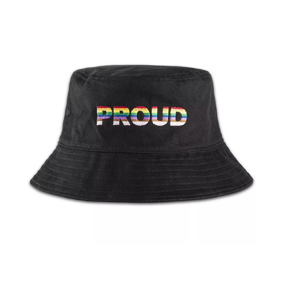 Proud Bucket Hat in Black Canvas Pride - The Phluid Project New Condition - Picture 1 of 10